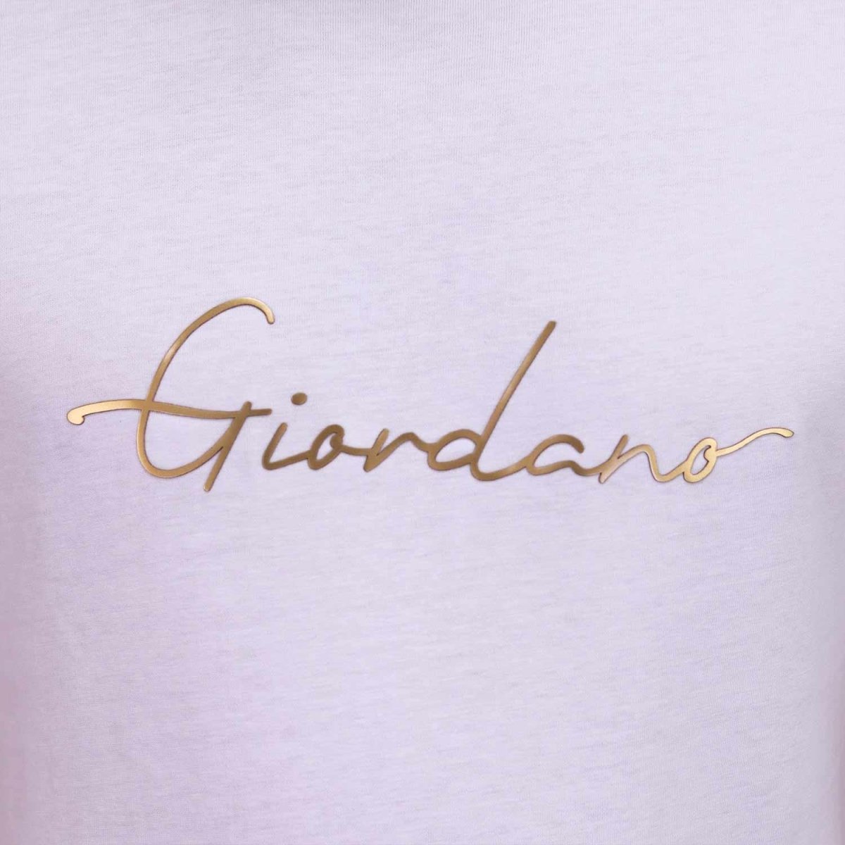Men's Giordano Slim Fit Tee: Signature Print, 100% Cotton Jersey - Giordano