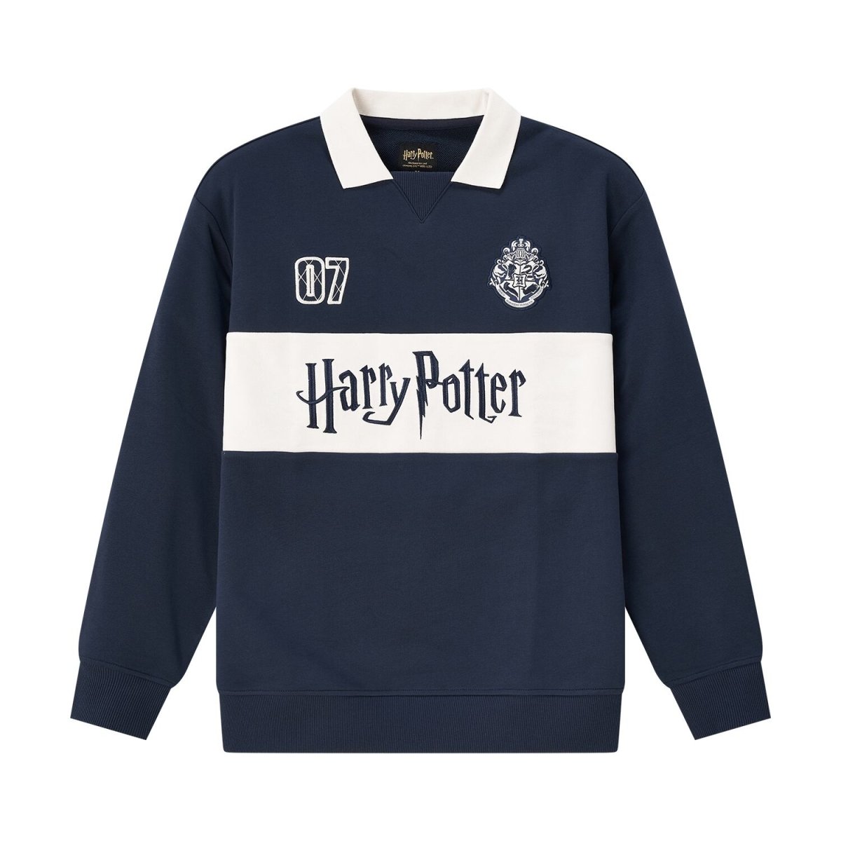 Men's Harry Potter Cotton Polyester Long Sleeve Polo - Limited Edition Collection S - Shop Giordano