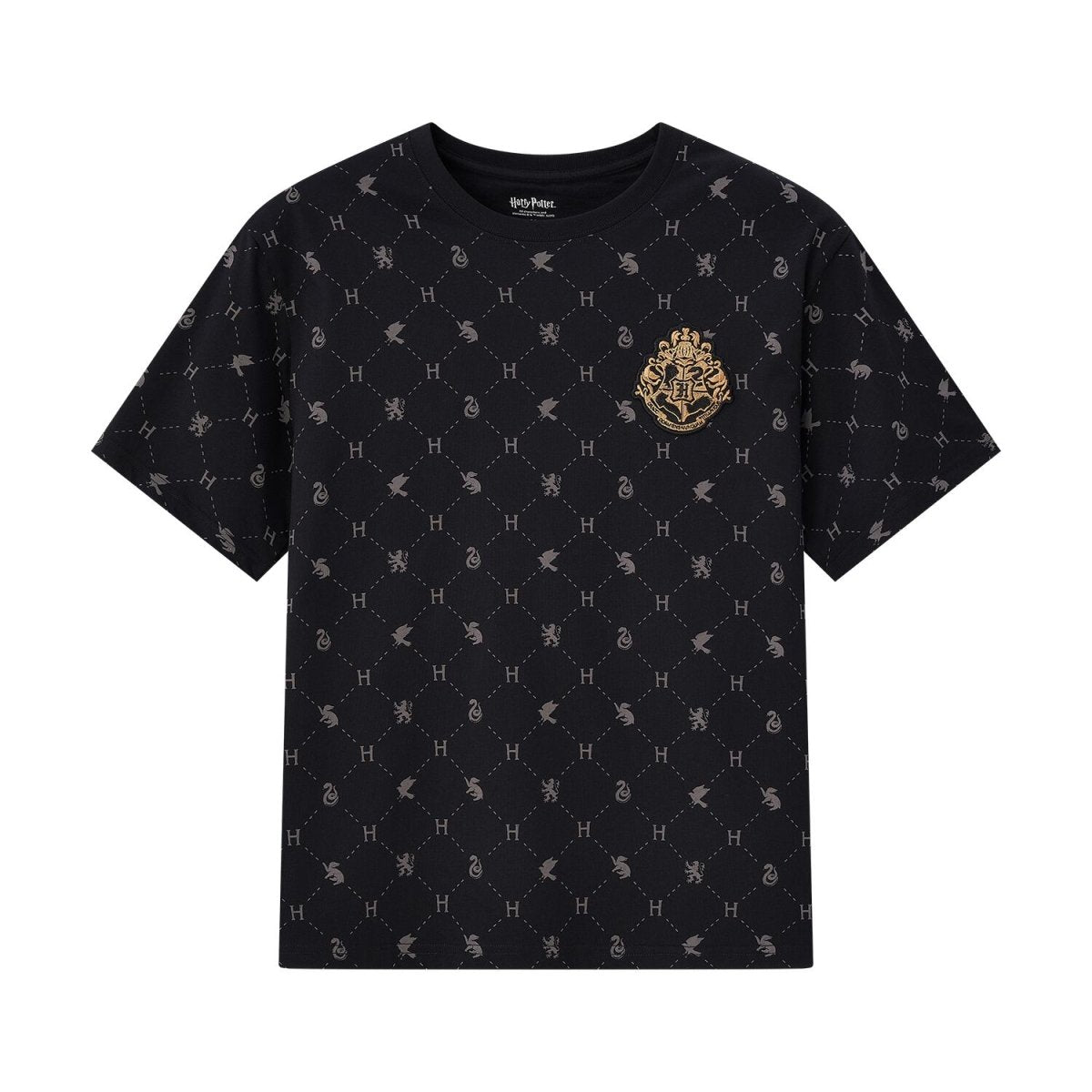 Men's Harry Potter Cotton Short Sleeve All - Over Print Tee - Limited Edition Collection S - Shop Giordano