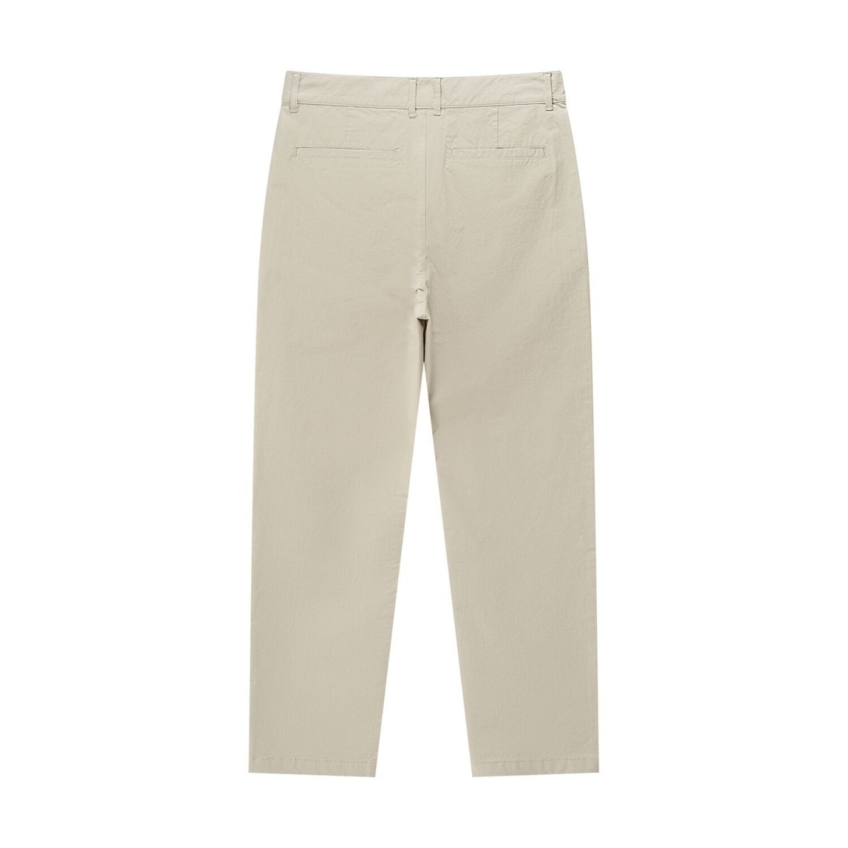 Men's Khaki Pants: Regular Tapered Fit, Cotton Blend - Giordano