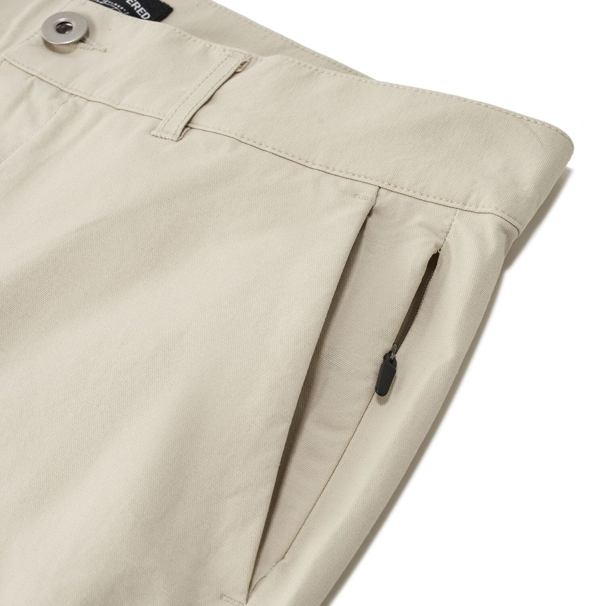 Men's Khaki Pants: Regular Tapered Fit, Cotton Blend - Giordano