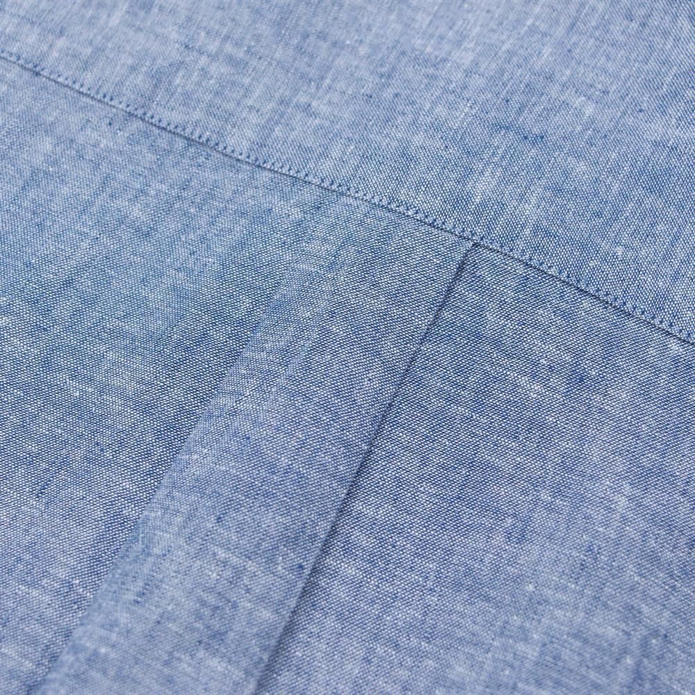 Men's Linen Poplin Blend Stand Collar Shirt - Giordano