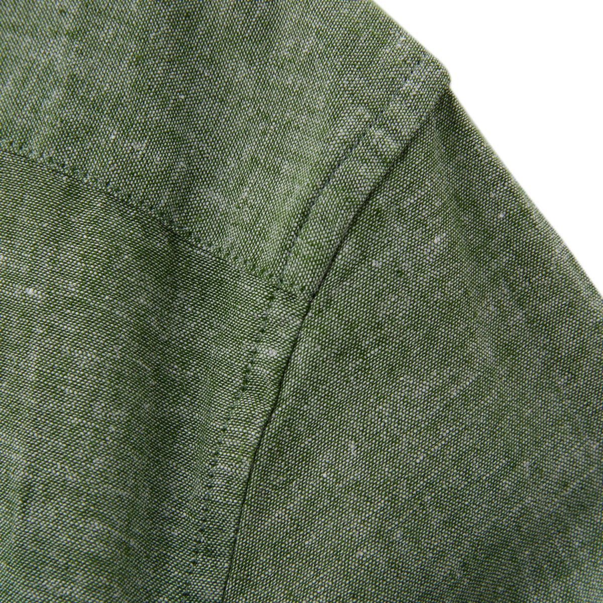 Men's Linen Poplin Blend Stand Collar Shirt - Giordano