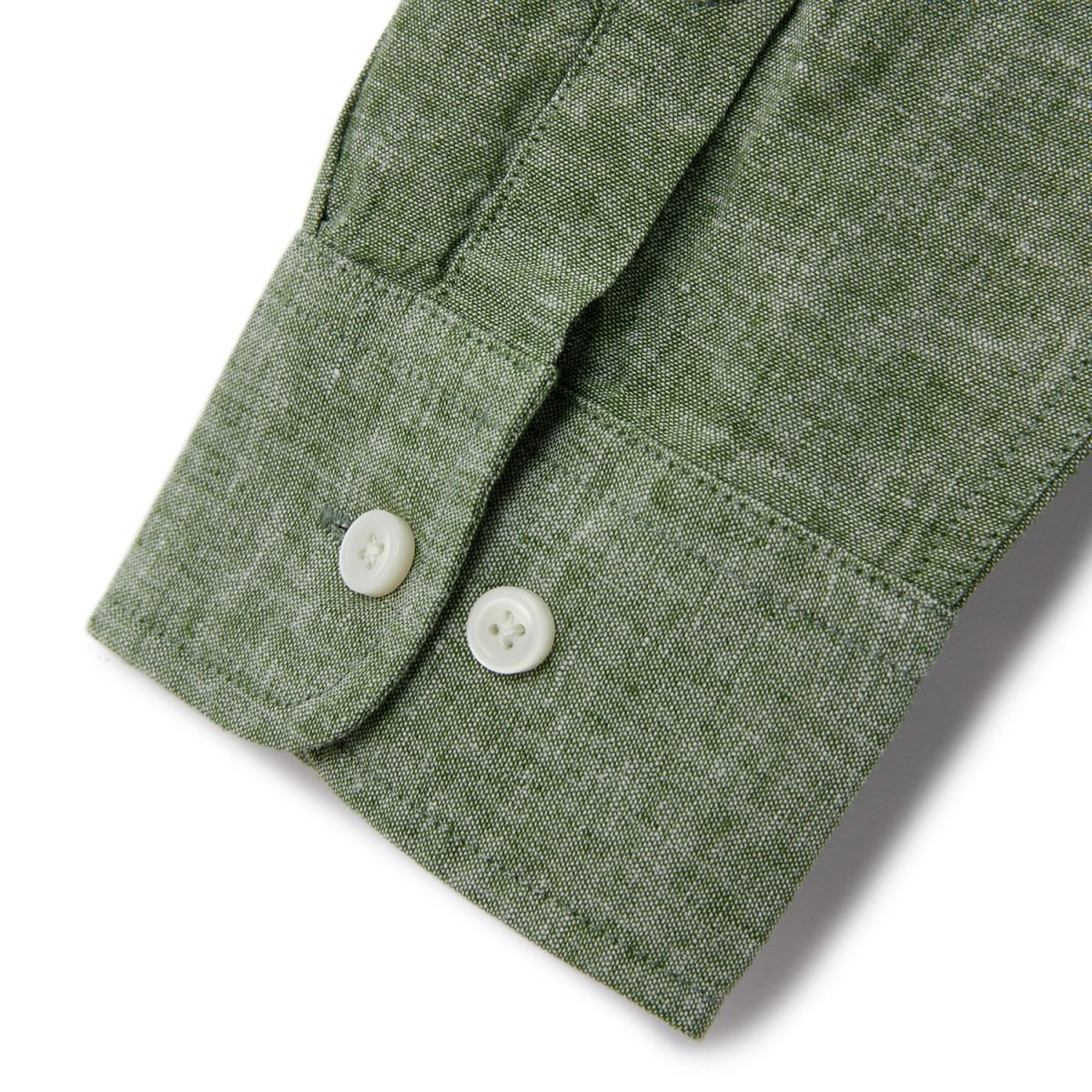 Men's Linen Poplin Blend Stand Collar Shirt - Giordano