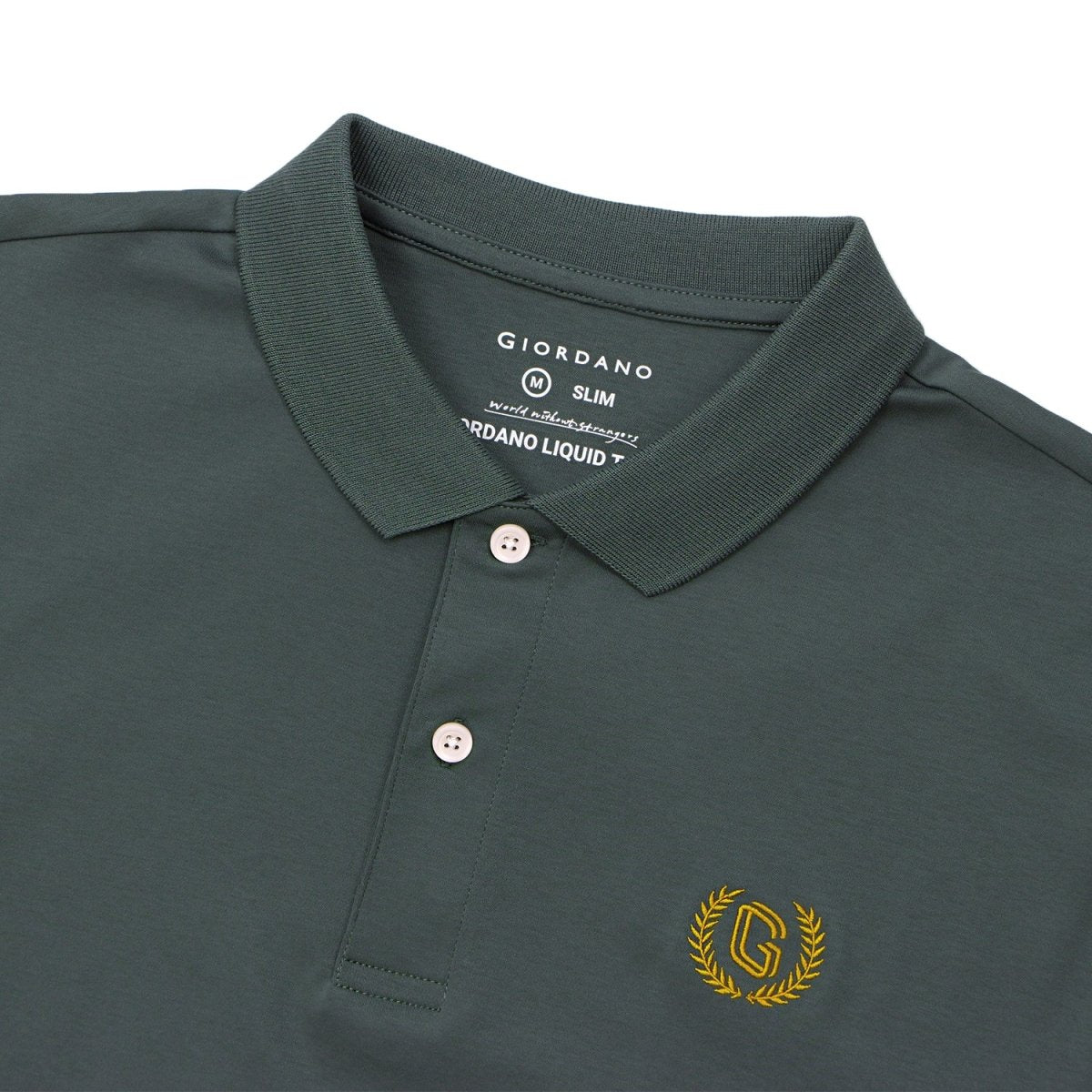 Men's Liquid Touch Polo: Slim Fit Comfort & Lasting Color S - Shop Giordano
