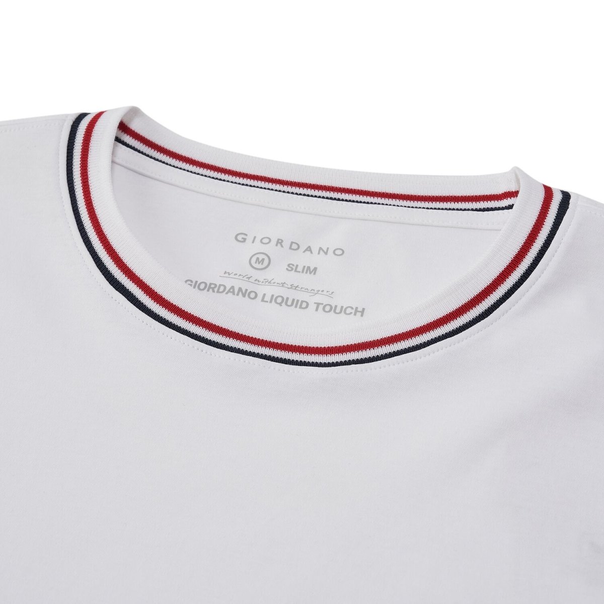 Men’S Liquid Touch Slim Fit Cotton Crew Neck Tee With Chest Pocket - Giordano