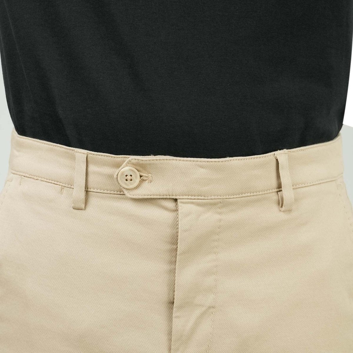 Men's Low Rise Slim Fit Cotton Twill Khakis - Giordano