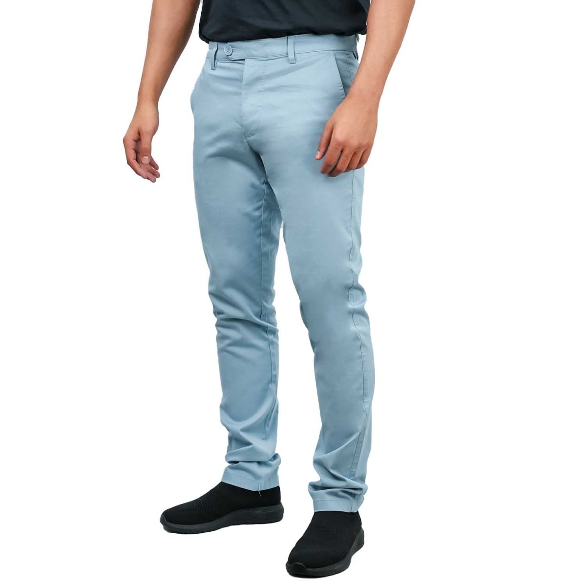 Men's Low Rise Slim Fit Cotton Twill Khakis - Giordano