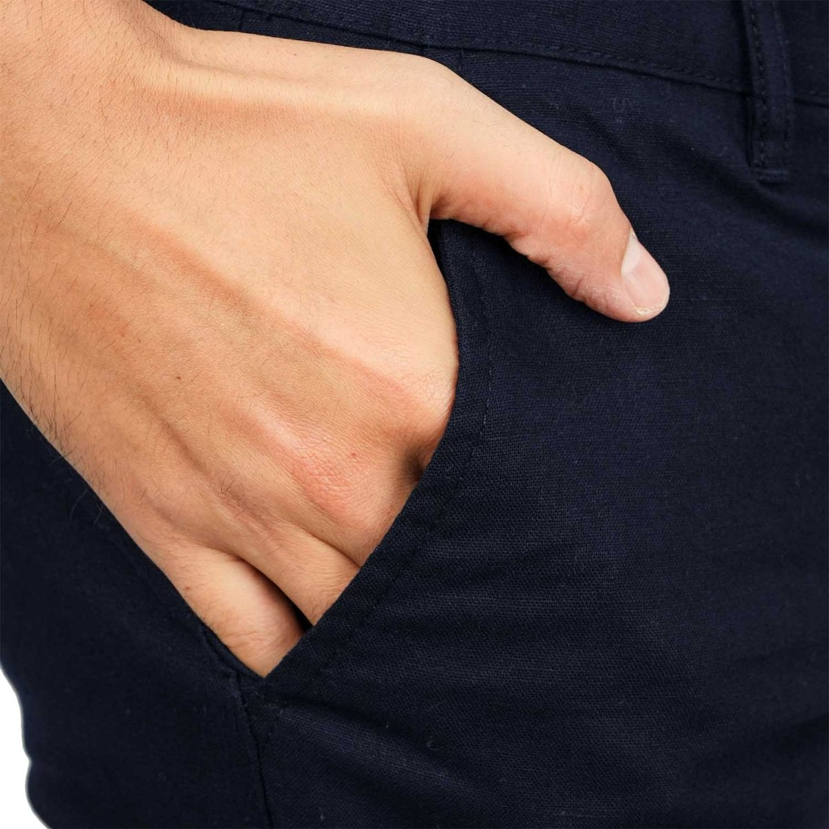 Men's Low Rise Slim Fit Cotton Twill Khakis - Giordano
