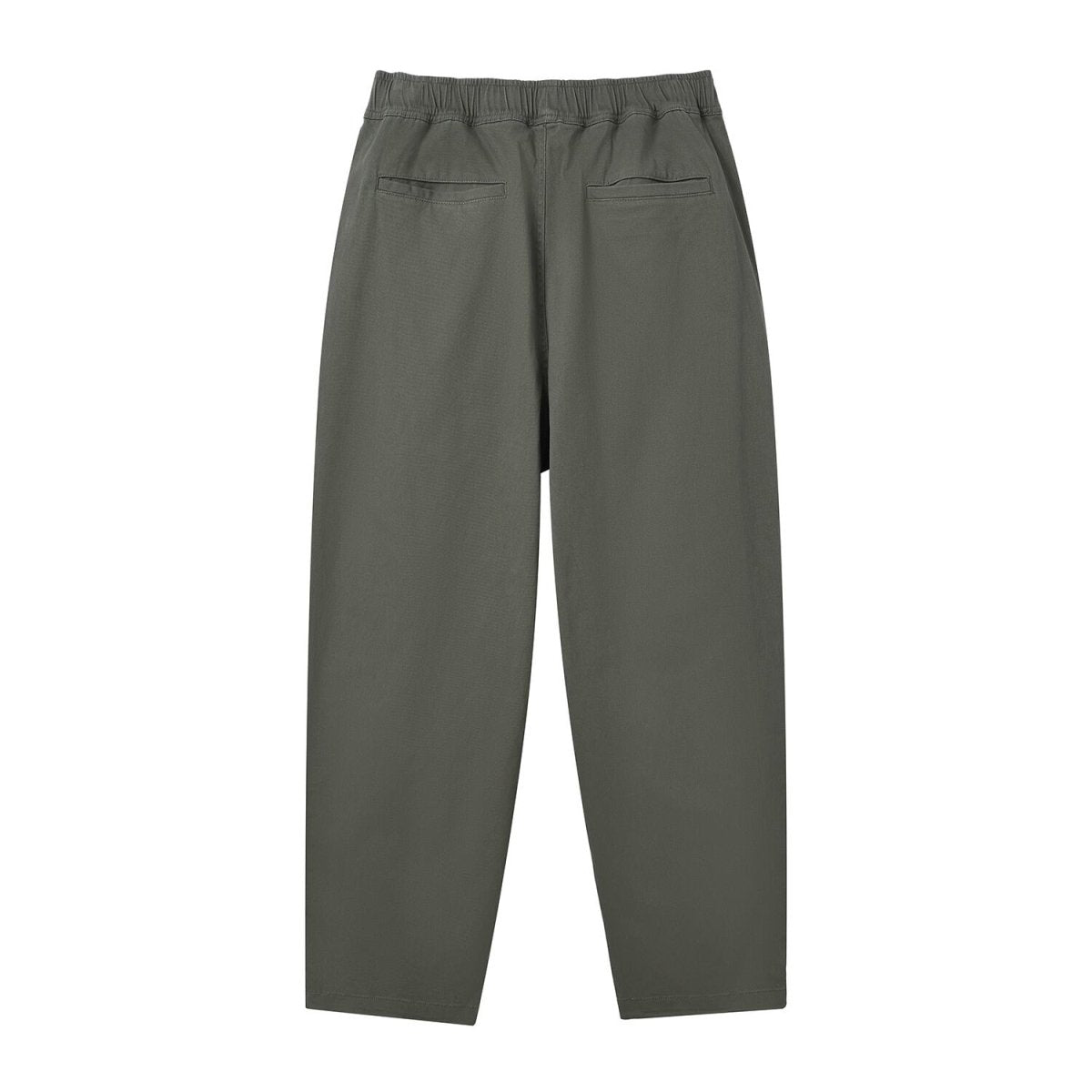 Men's Mid - Rise Relaxed Fit Cotton Stretch Twill Khakis - Giordano