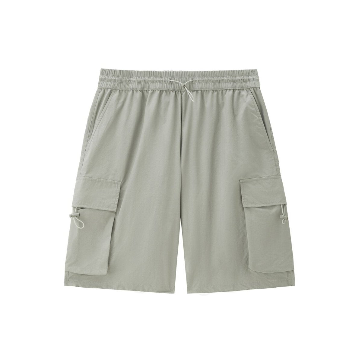 Men’S Nylon - Cotton Twill Elastic Waist Shorts | Korea Collection - Giordano