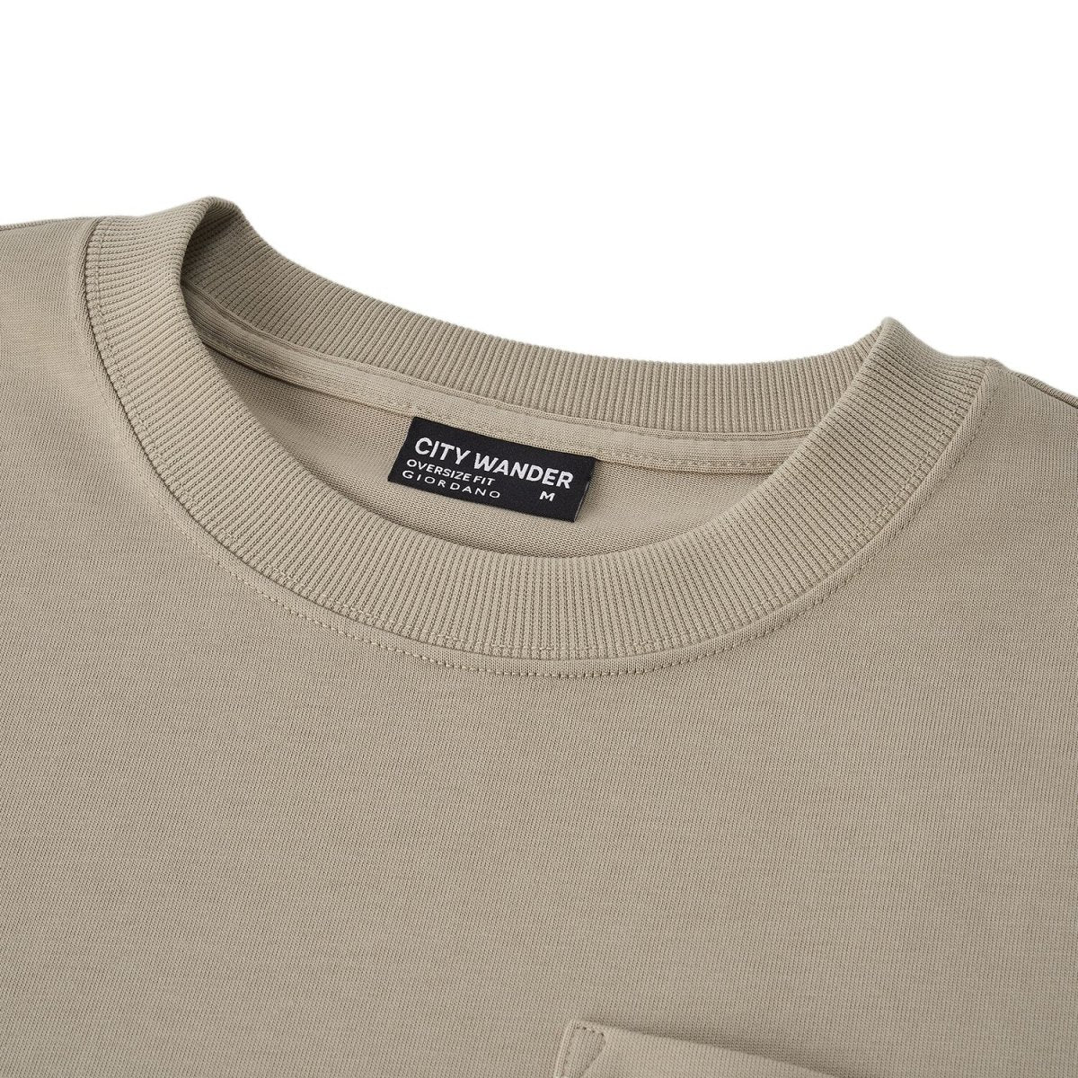 Men's Oversized Cotton Crew Neck Print Tee | Wander City Collection - Giordano