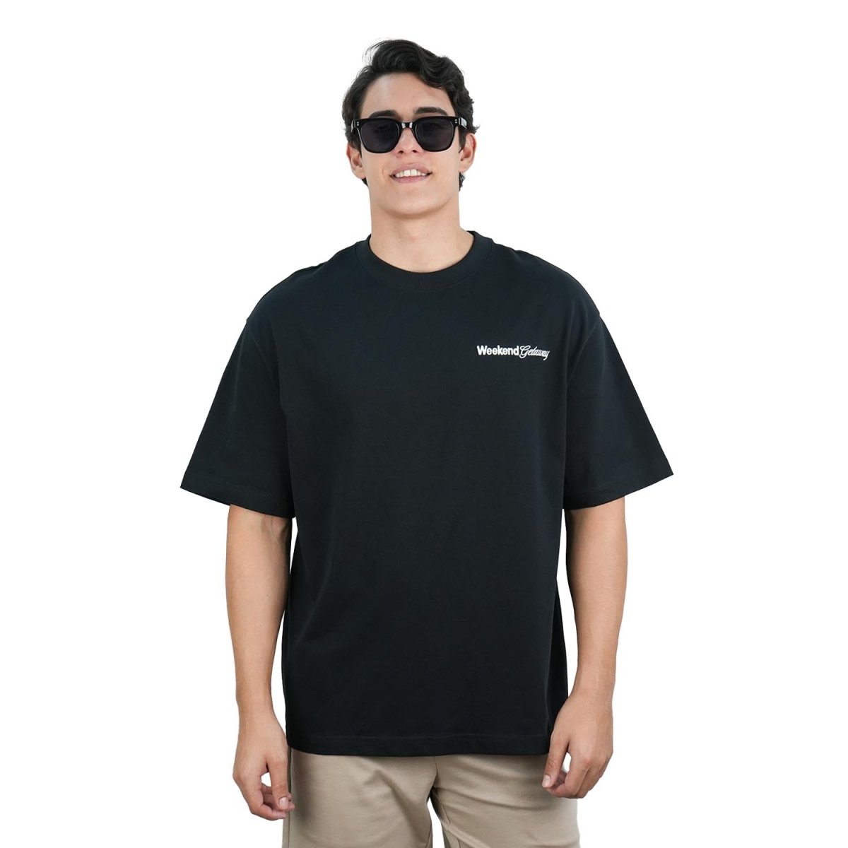 Men's Oversized Cotton Crew Neck Print Tee | Wander City Collection - Giordano
