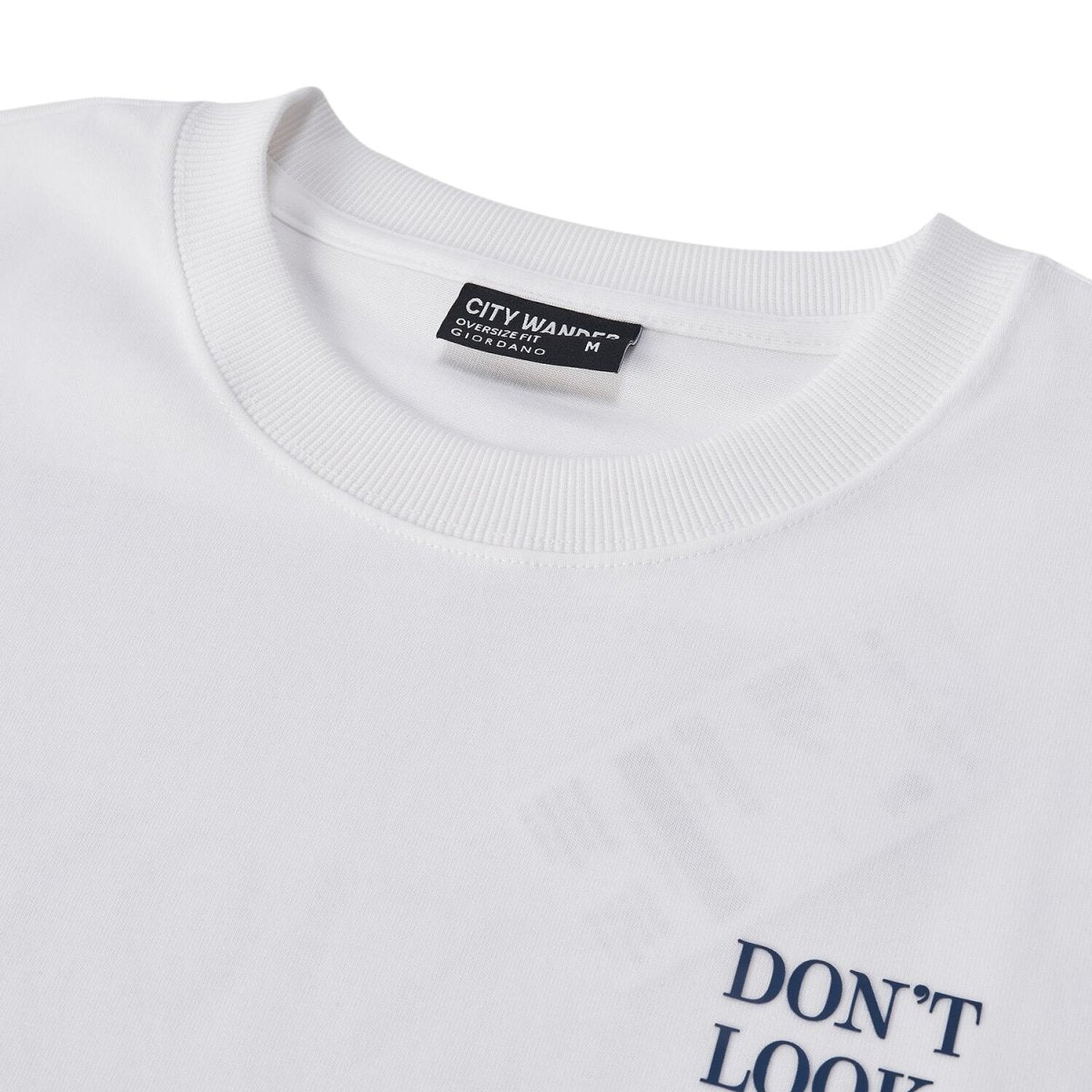 Men's Oversized Cotton Crew Neck Print Tee | Wander City Collection - Giordano