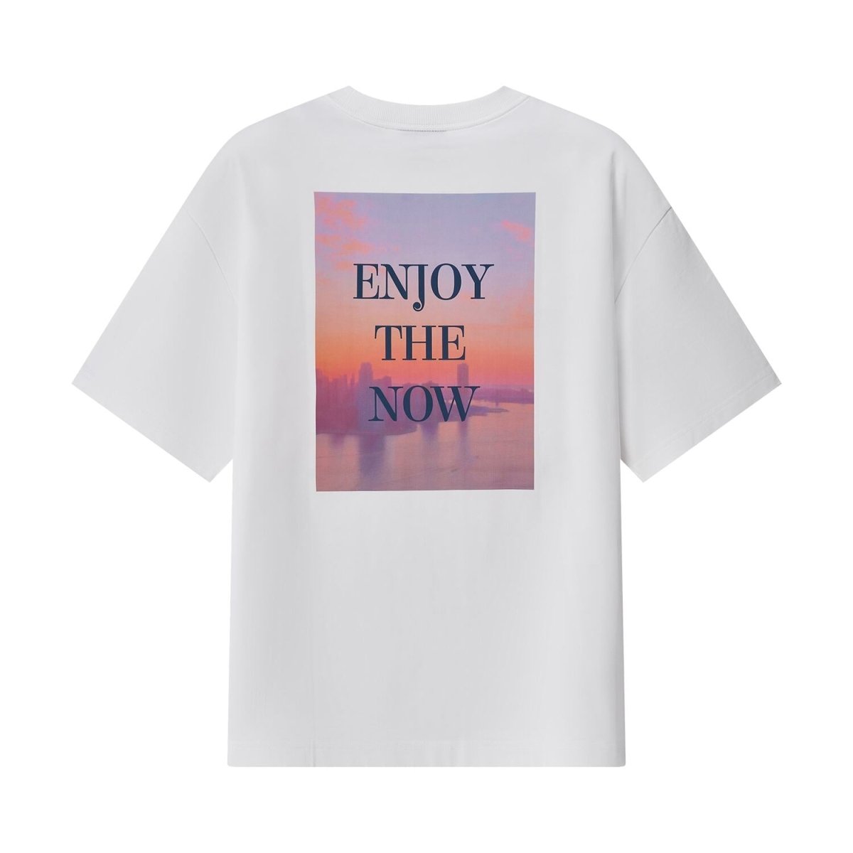 Men's Oversized Cotton Crew Neck Print Tee | Wander City Collection - Giordano