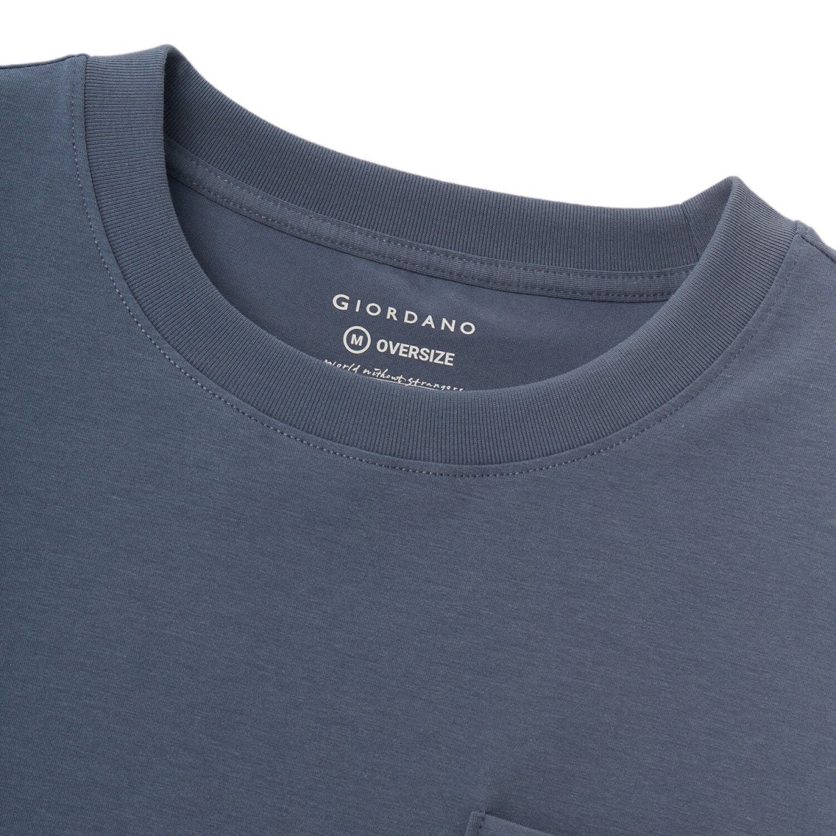 Men's Oversized Tee With Pocket S - Shop Giordano