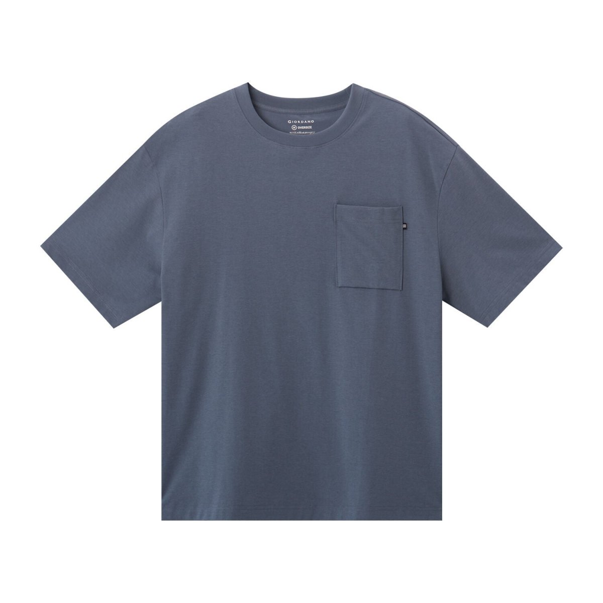 Men's Oversized Tee With Pocket S - Shop Giordano