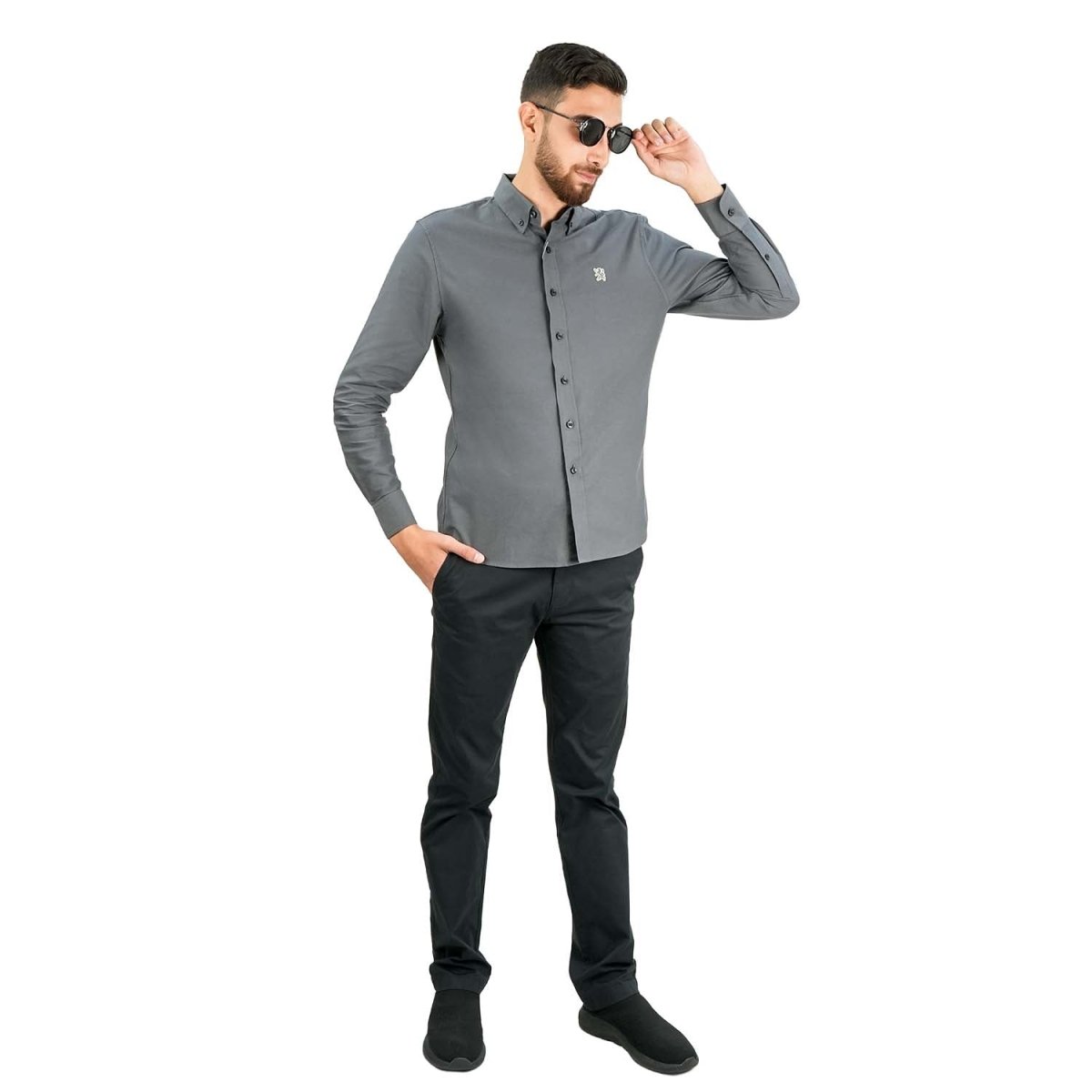 Men's Oxford Long Sleeve Shirt - Giordano