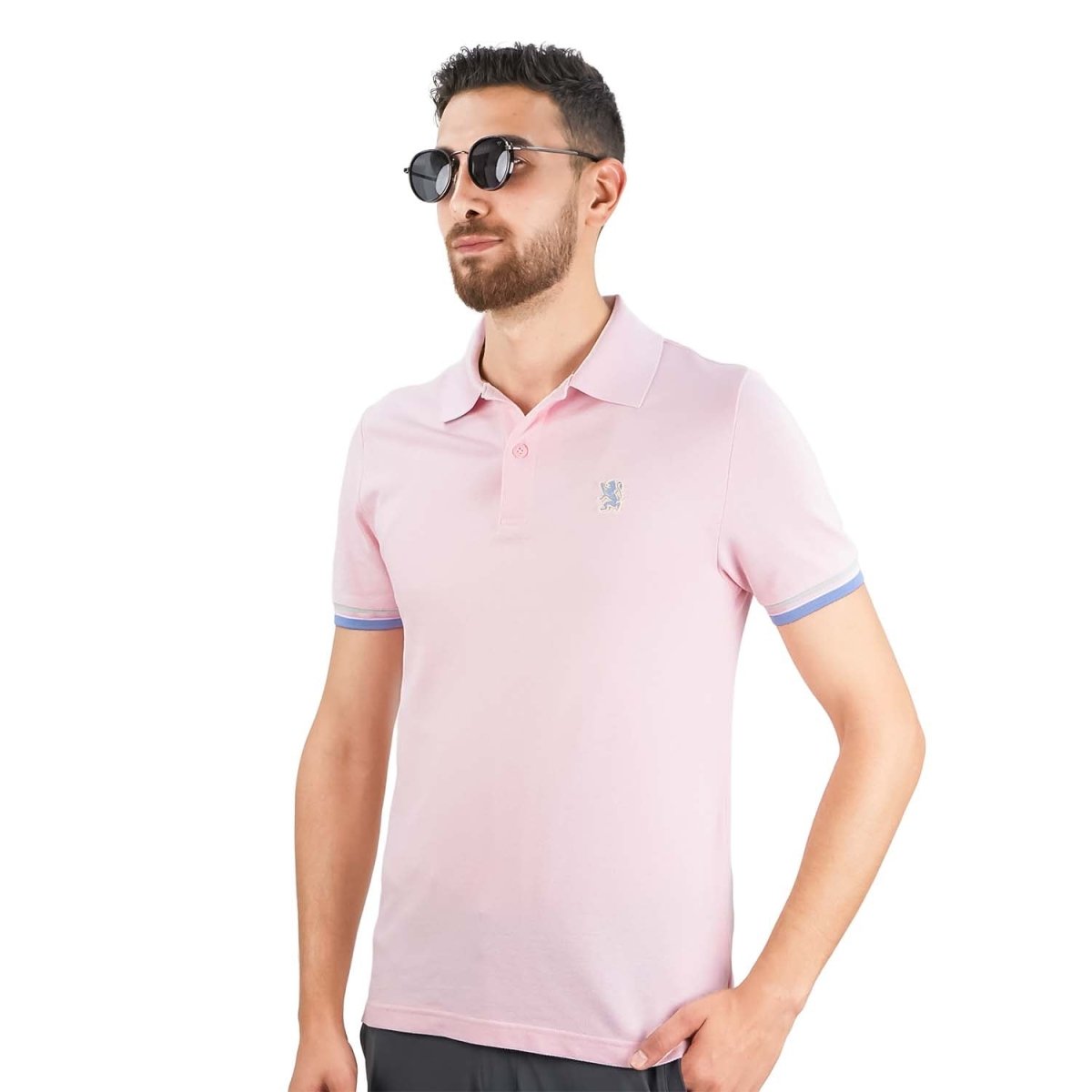 Men's Performance Polo: Classic Piqué, Tipped Collar, Embroidered Detail - Giordano