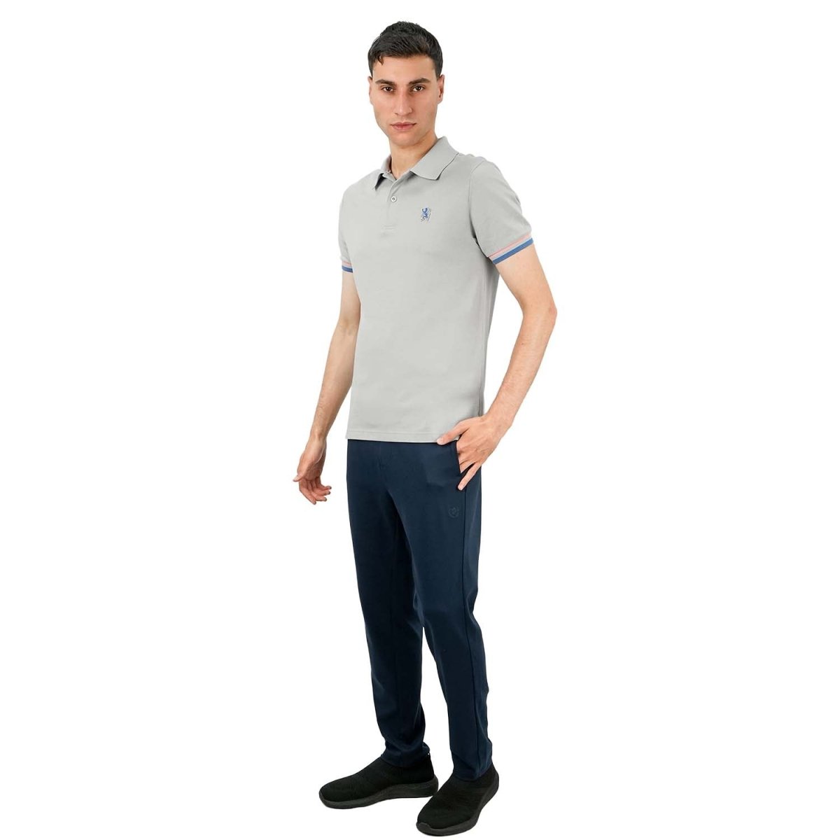 Men's Performance Polo: Classic Piqué, Tipped Collar, Embroidered Detail - Giordano
