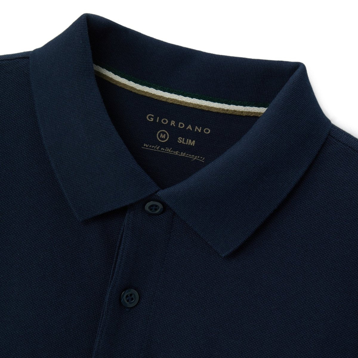 Men's Performance Polo: Classic Piqué, Tipped Collar, Embroidered Detail - Giordano