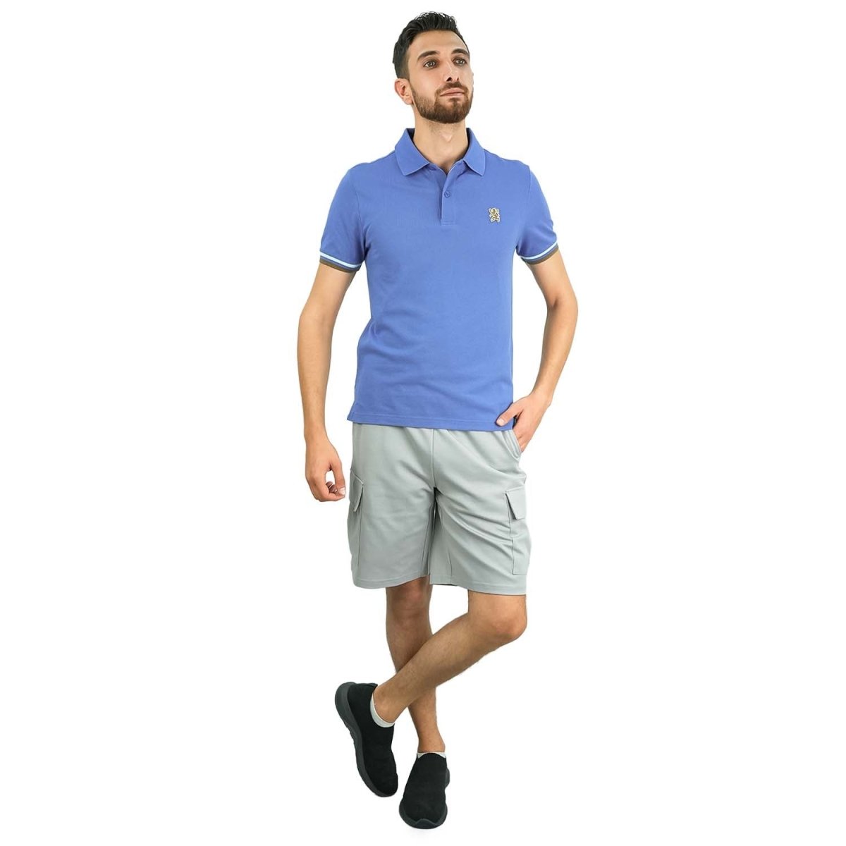 Men's Performance Polo: Classic Piqué, Tipped Collar, Embroidered Detail S - Shop Giordano