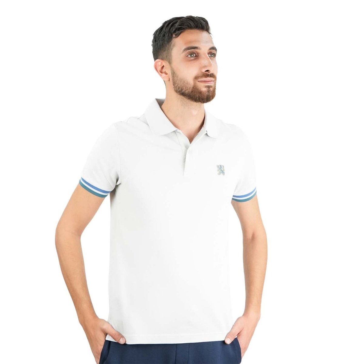 Men's Performance Polo: Classic Piqué, Tipped Collar, Embroidered Detail - Giordano