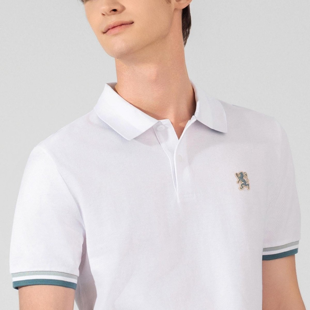 Men's Performance Polo: Classic Piqué, Tipped Collar, Embroidered Detail - Giordano