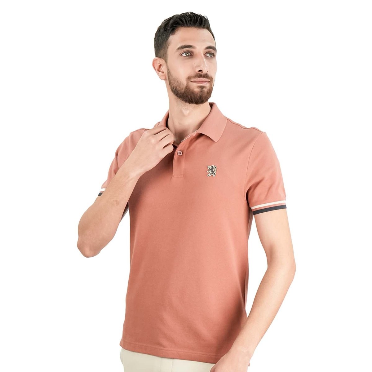 Men's Performance Polo: Classic Piqué, Tipped Collar, Embroidered Detail - Giordano