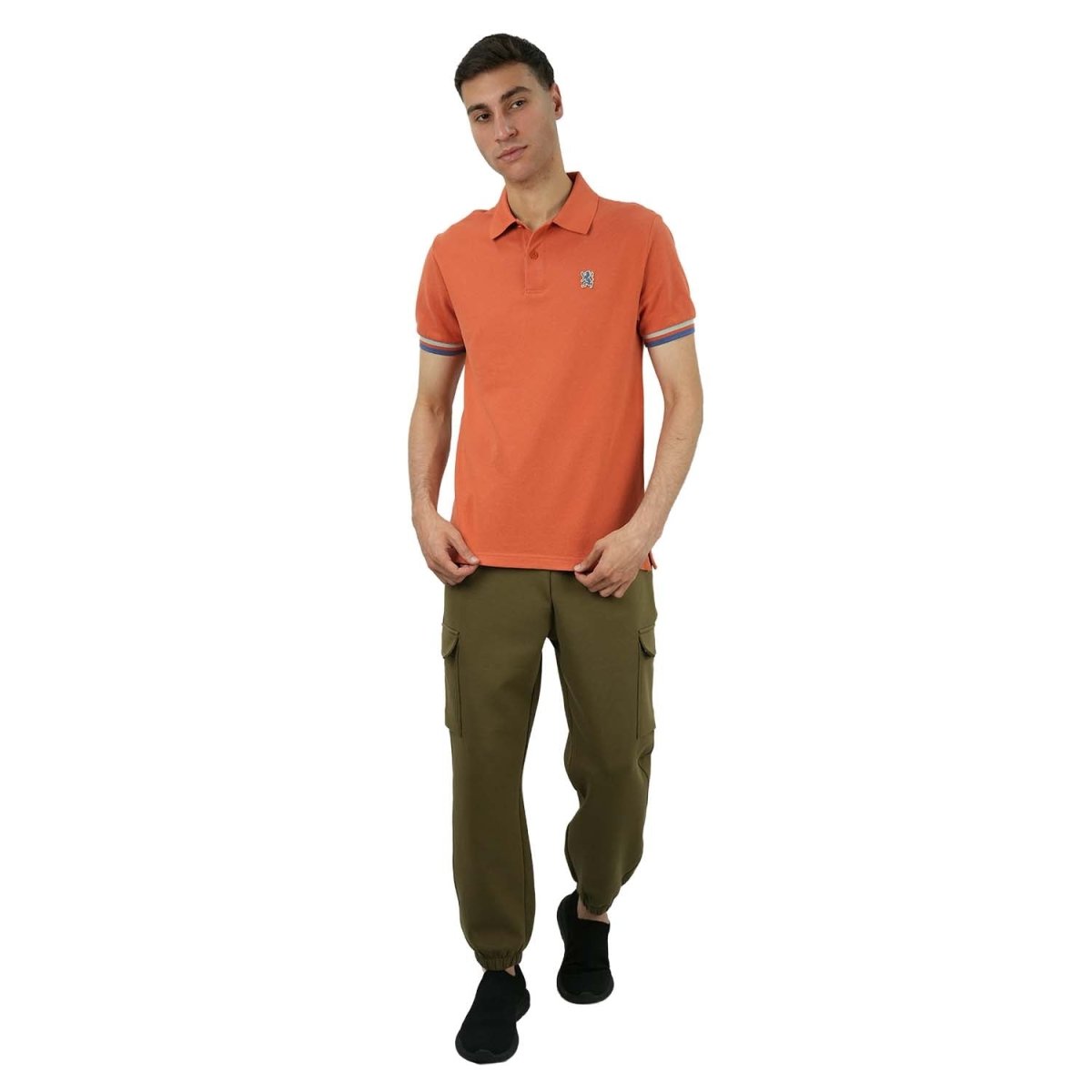 Men's Performance Polo: Classic Piqué, Tipped Collar, Embroidered Detail - Giordano