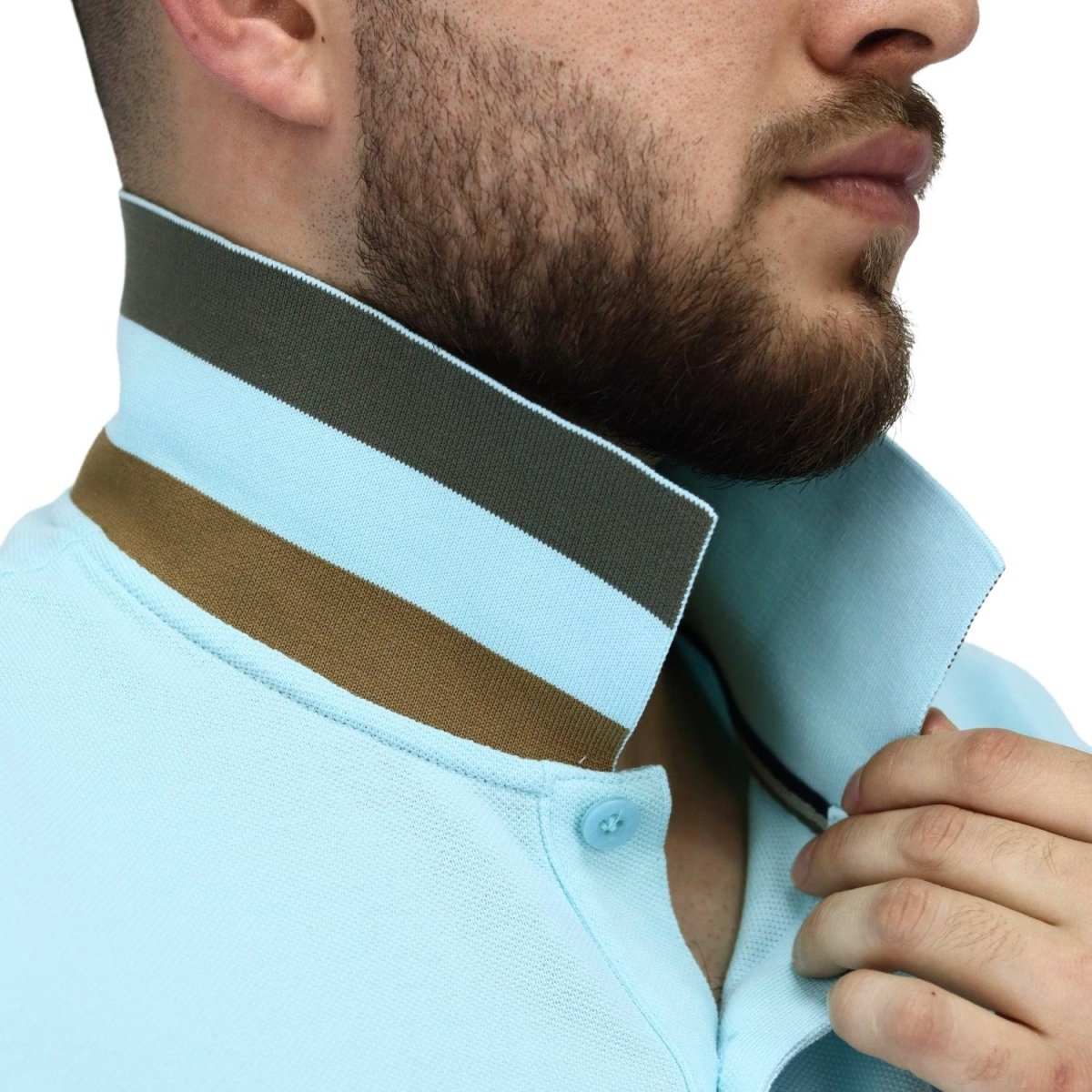 Men's Performance Slim Fit Lion Embroidery Solid Polo S - Shop Giordano