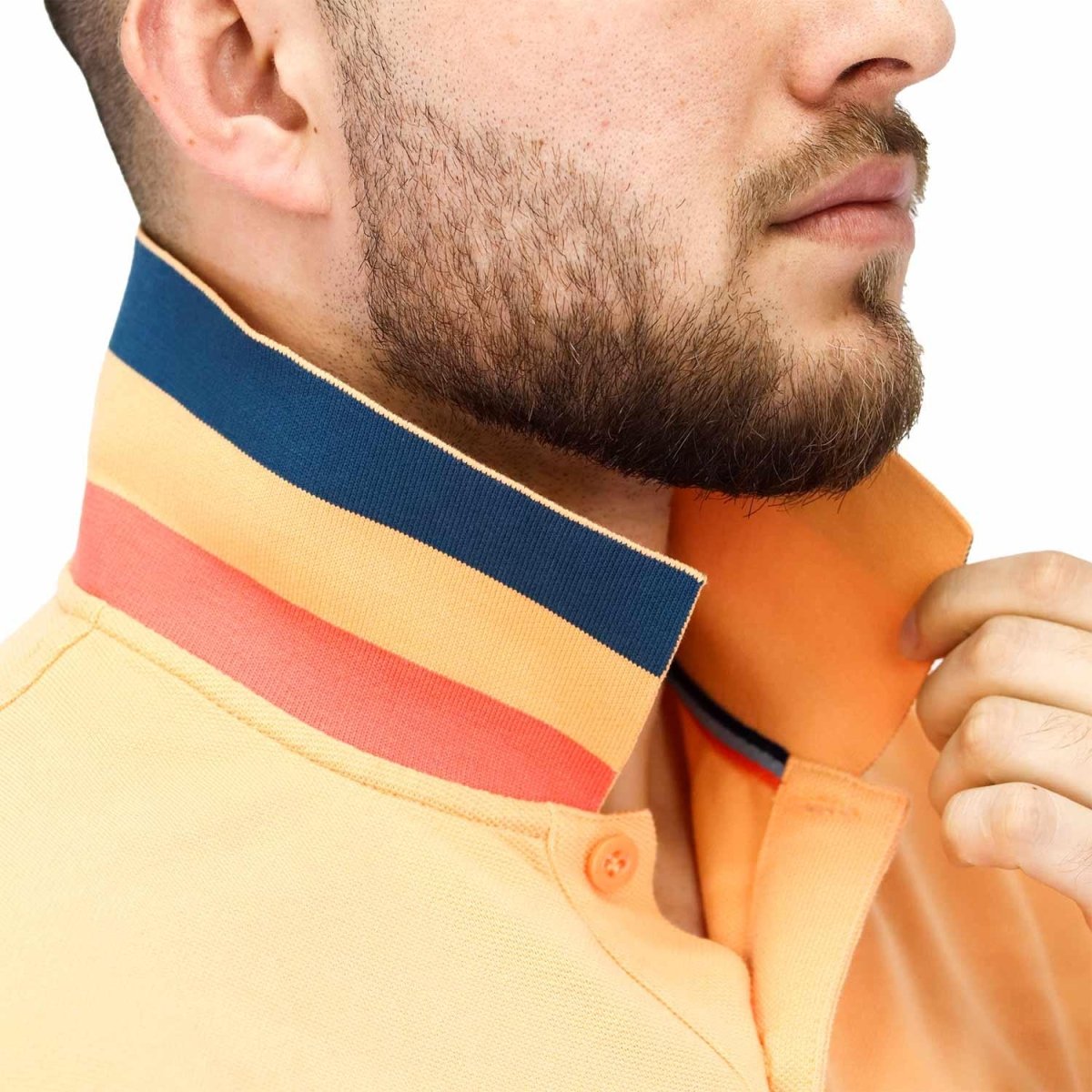 Men's Performance Slim Fit Lion Embroidery Solid Polo - Giordano