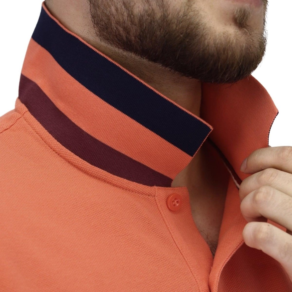 Men's Performance Slim Fit Lion Embroidery Solid Polo S - Shop Giordano