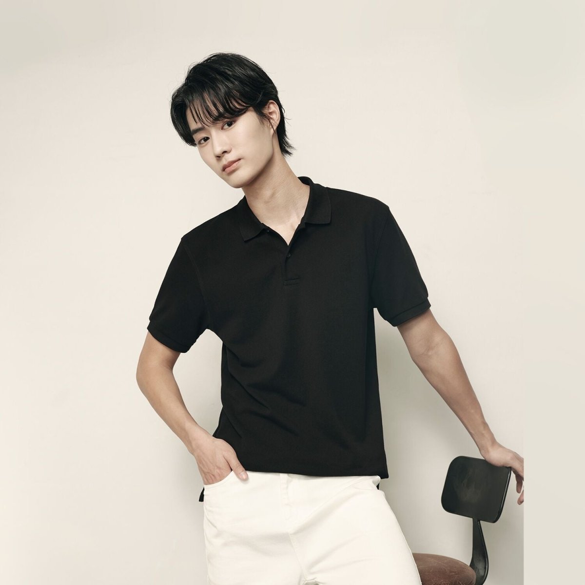 Men's Polo Shirt: Cotton Pique, Short Sleeve | Korea Collection - Giordano