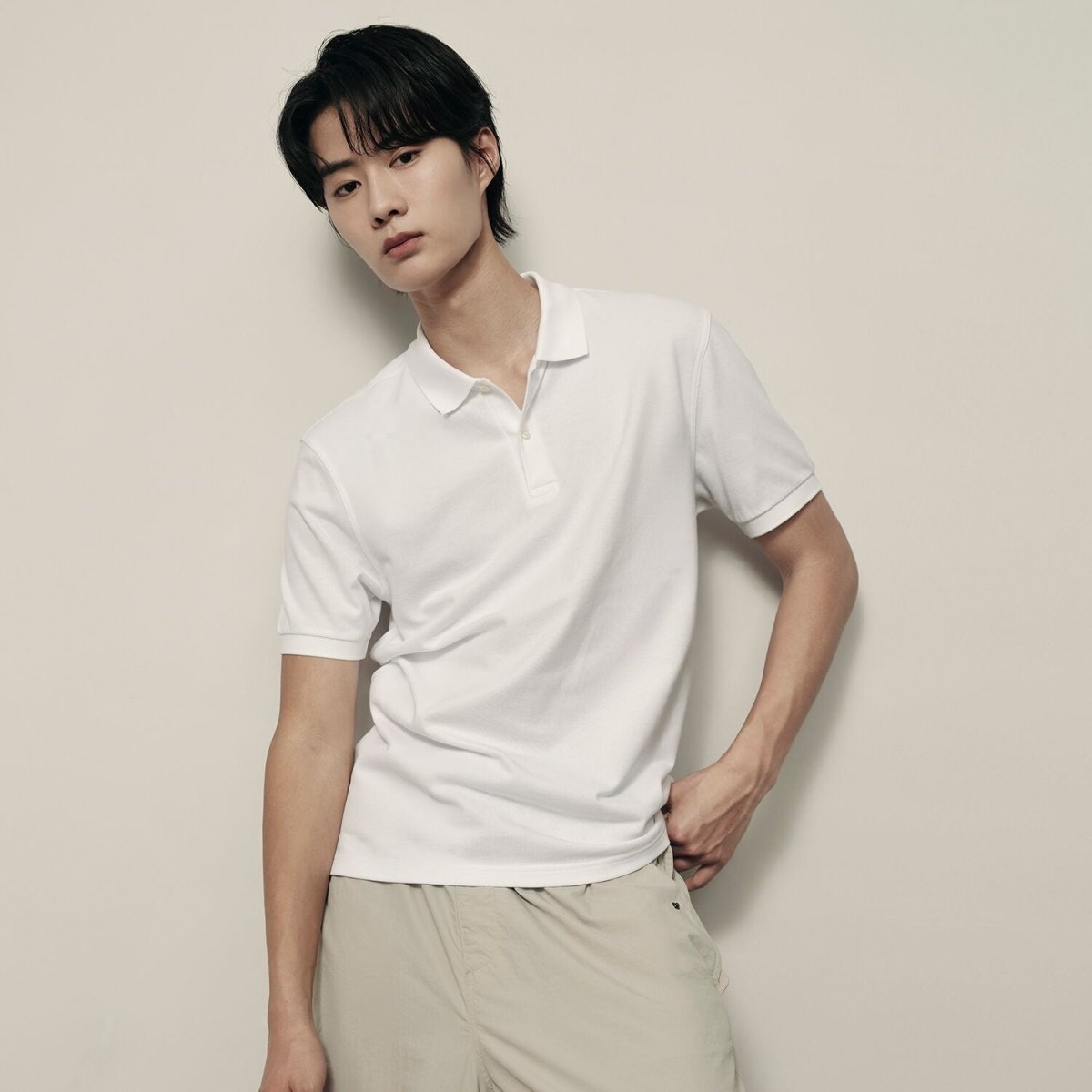 Men's Polo Shirt: Cotton Pique, Short Sleeve | Korea Collection - Giordano