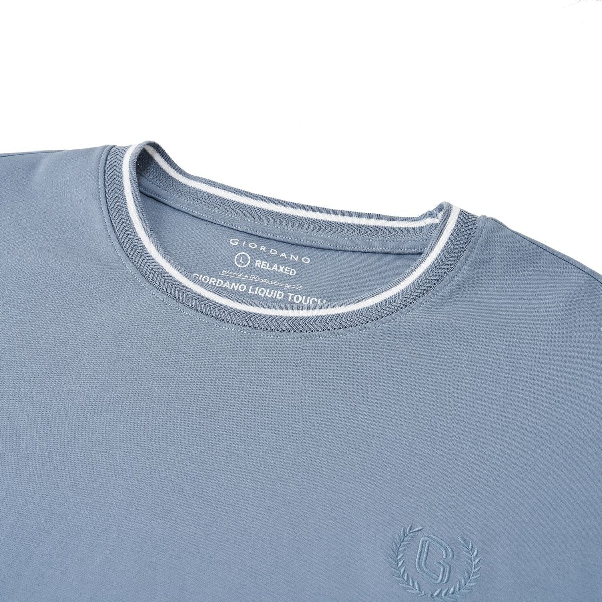 Men's Premium Cotton Liquid Touch Crew Neck Tee - Giordano
