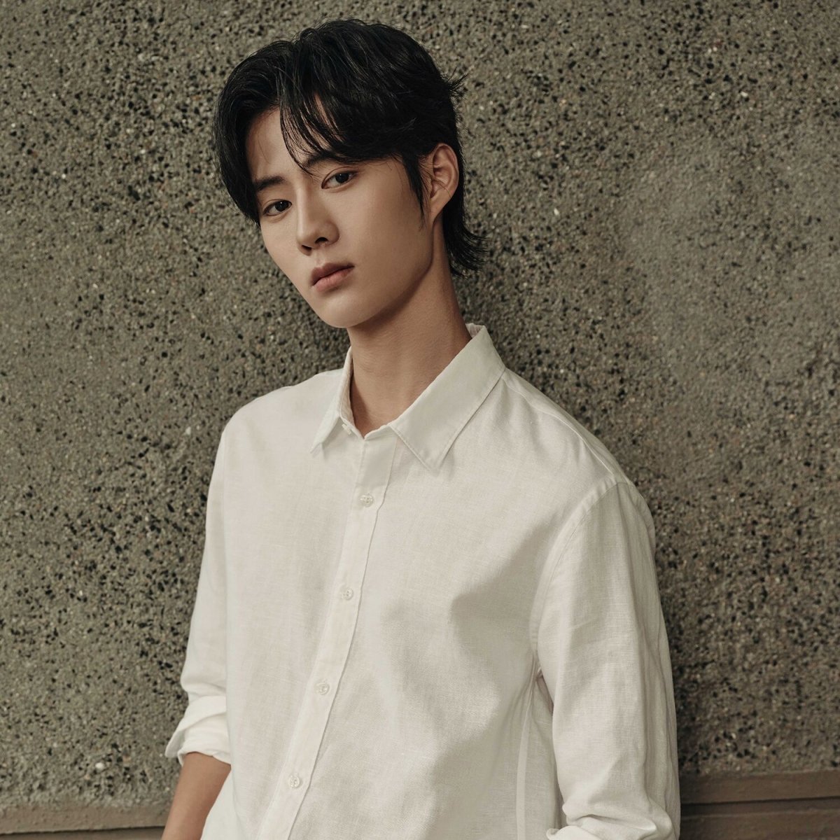 Men’S Regular Fit Linen - Cotton Poplin Long Sleeve Shirt | Korea Collection - Giordano