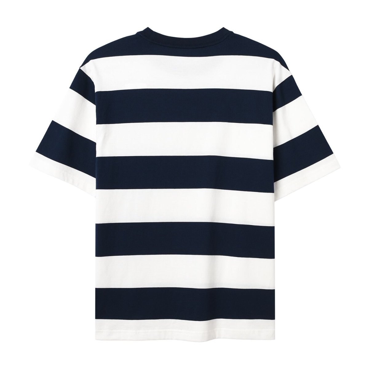 Men's Relaxed Fit Cotton Jersey Crew Neck Stripe Tee - Giordano
