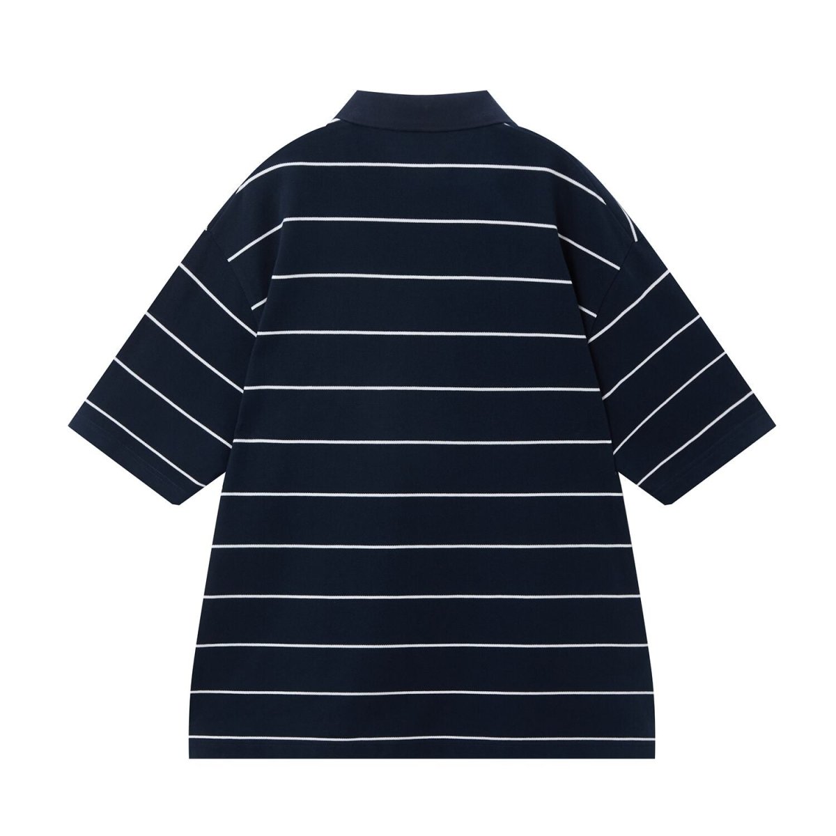 Men's Relaxed Fit Cotton Piqué Polo With Auto Stripe - Giordano