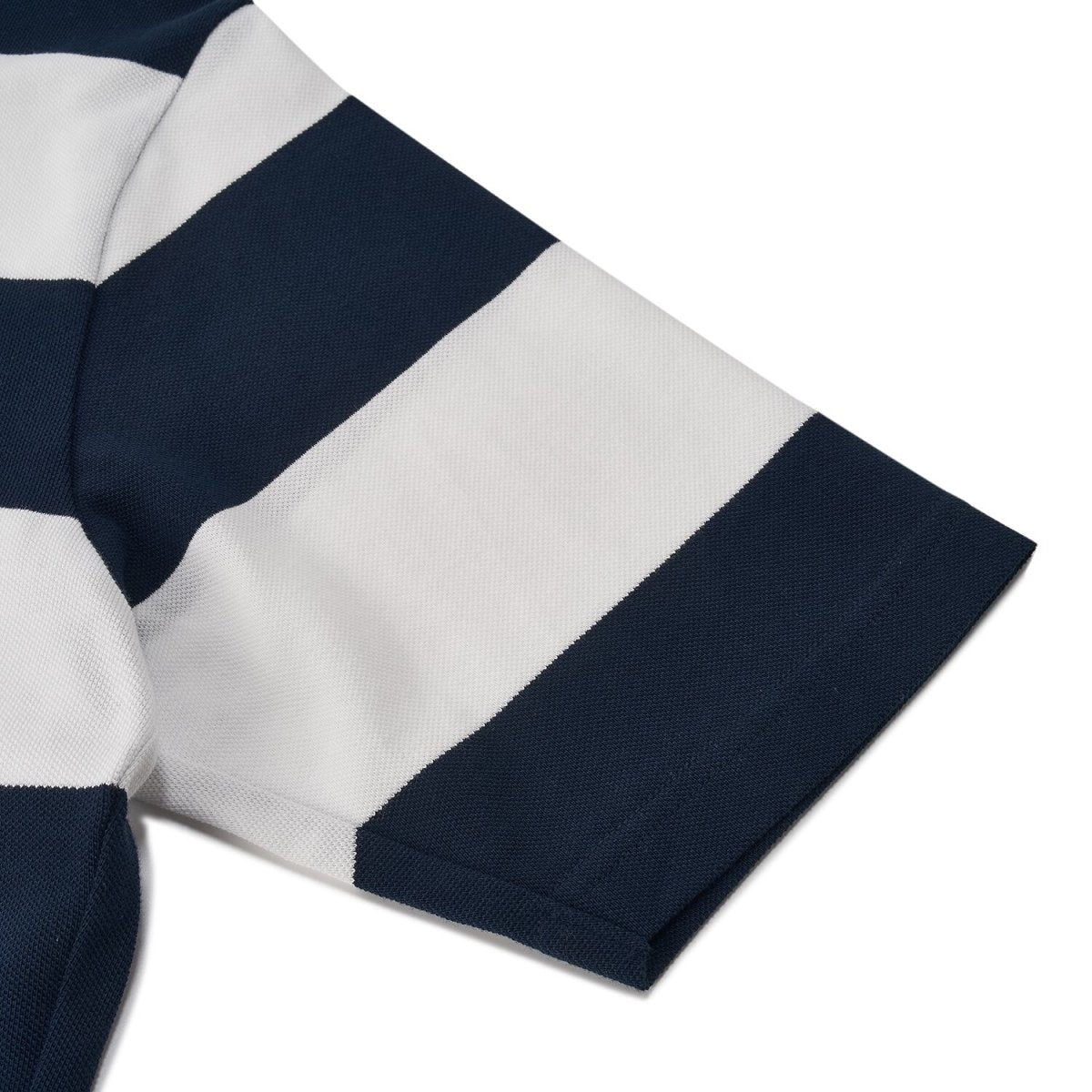 Men's Relaxed Fit Cotton Piqué Polo With Auto Stripe - Giordano