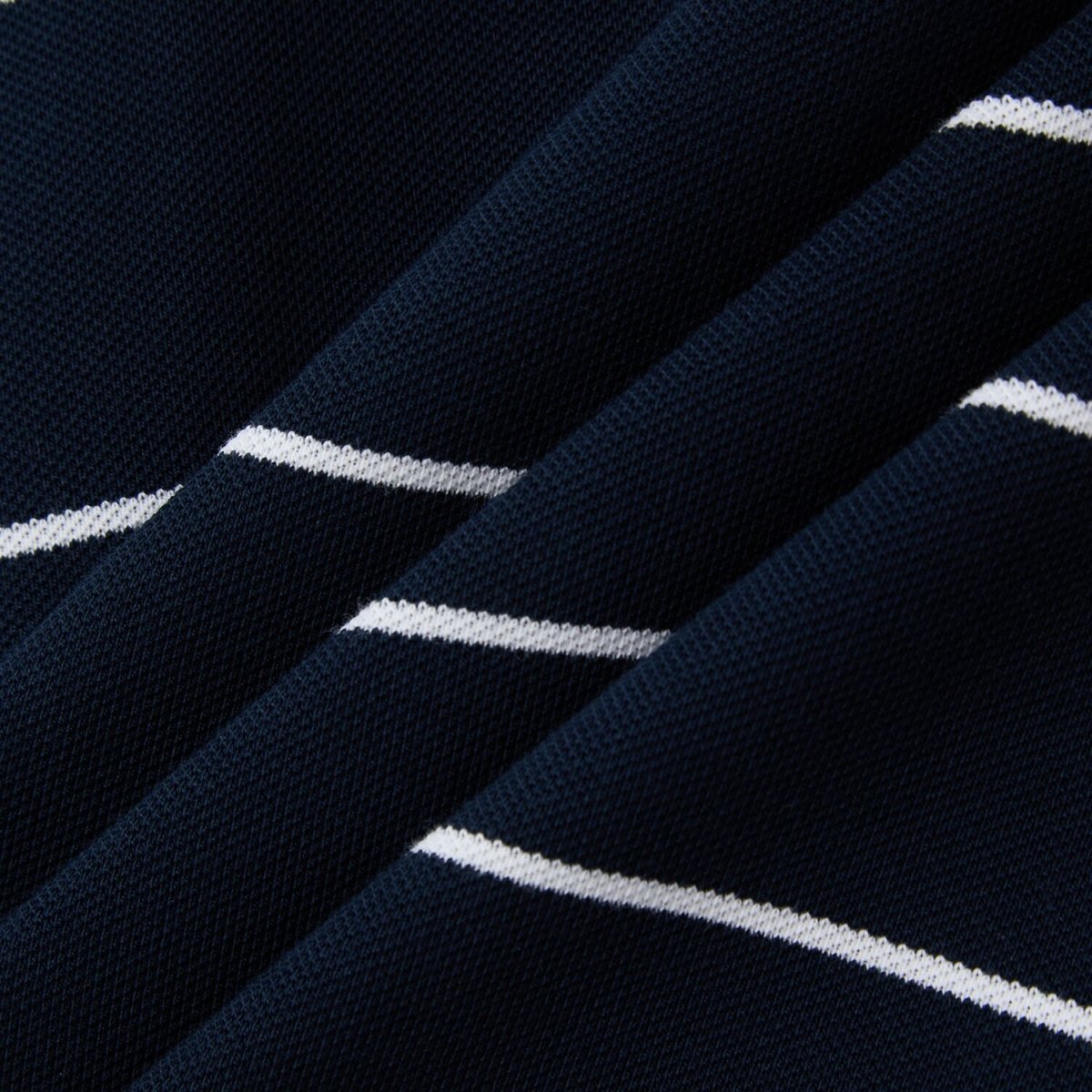 Men's Relaxed Fit Cotton Piqué Polo With Auto Stripe - Giordano