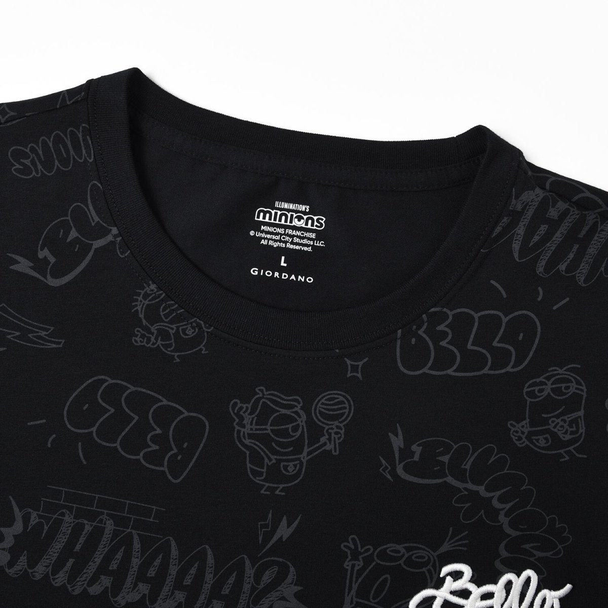Men’S Relaxed Fit Cotton - Poly Crew Neck Print Tee | Minion Collection - Giordano