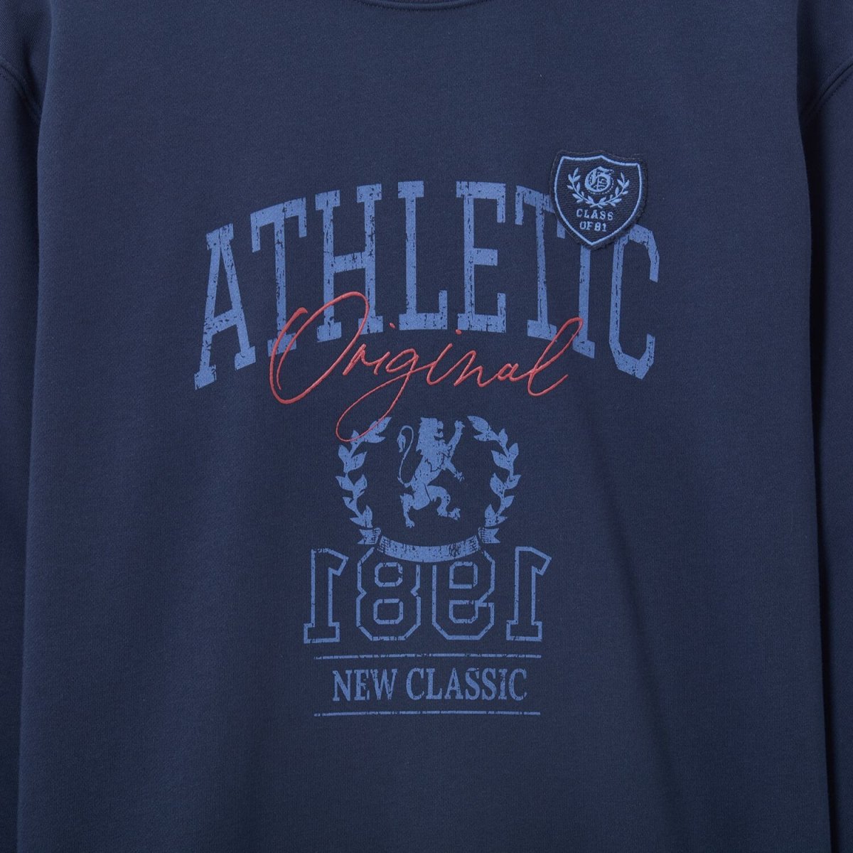 Men's Relaxed Fit Printed French Terry Pullover - Giordano