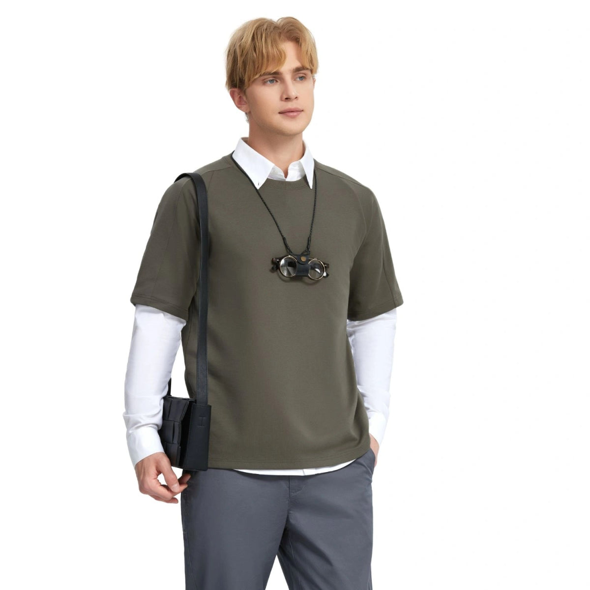 Men's Relaxed Fit Raglan Sleeve Tee - Giordano