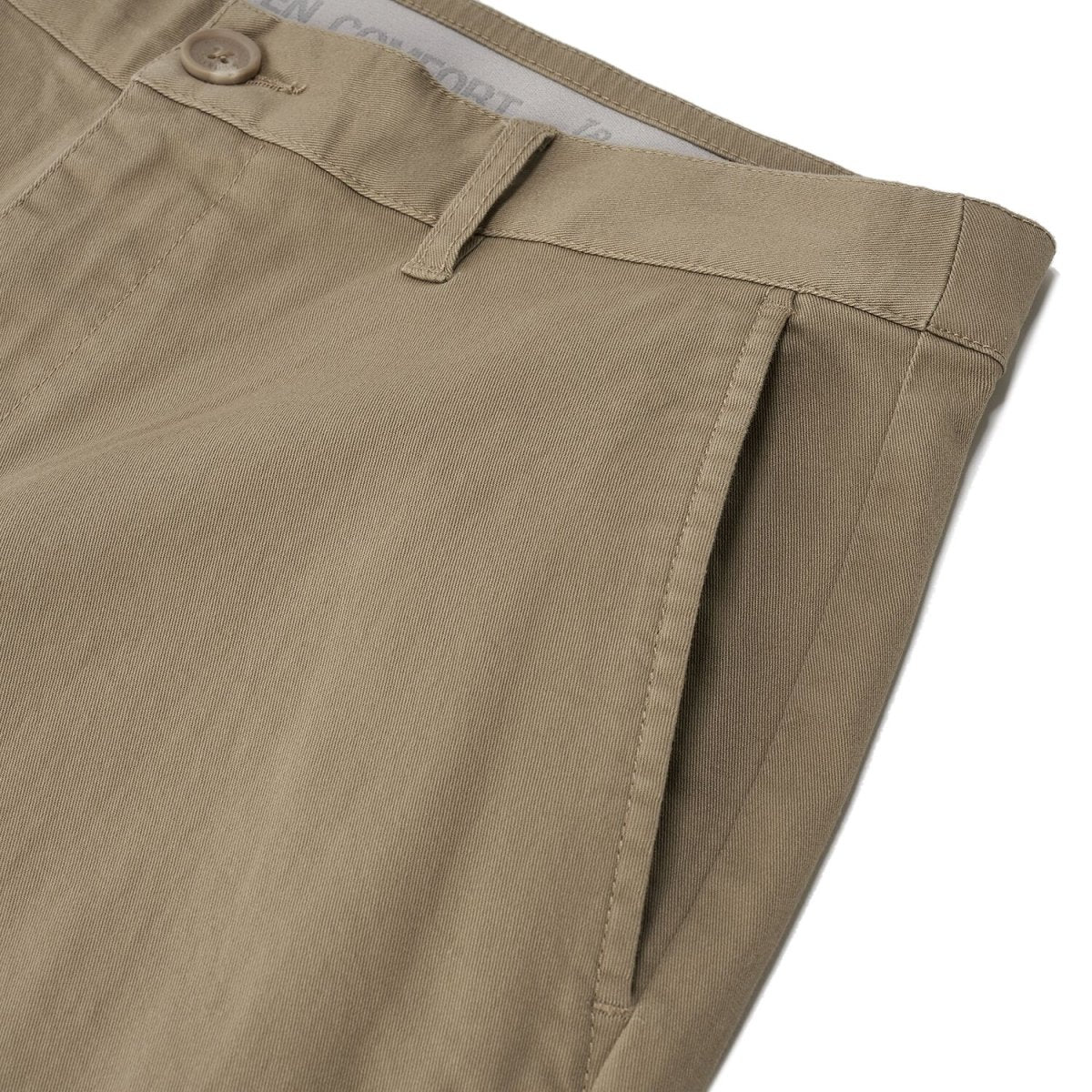 Men’S Relaxed Straight Cotton Stretch Khaki Pants 30 - Shop Giordano