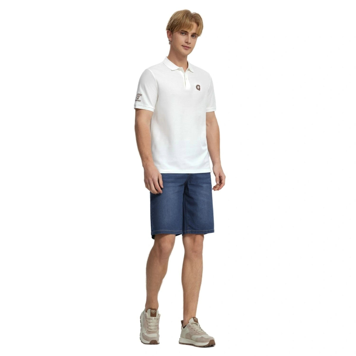 Men's Short Sleeve Solid Polo S - Shop Giordano
