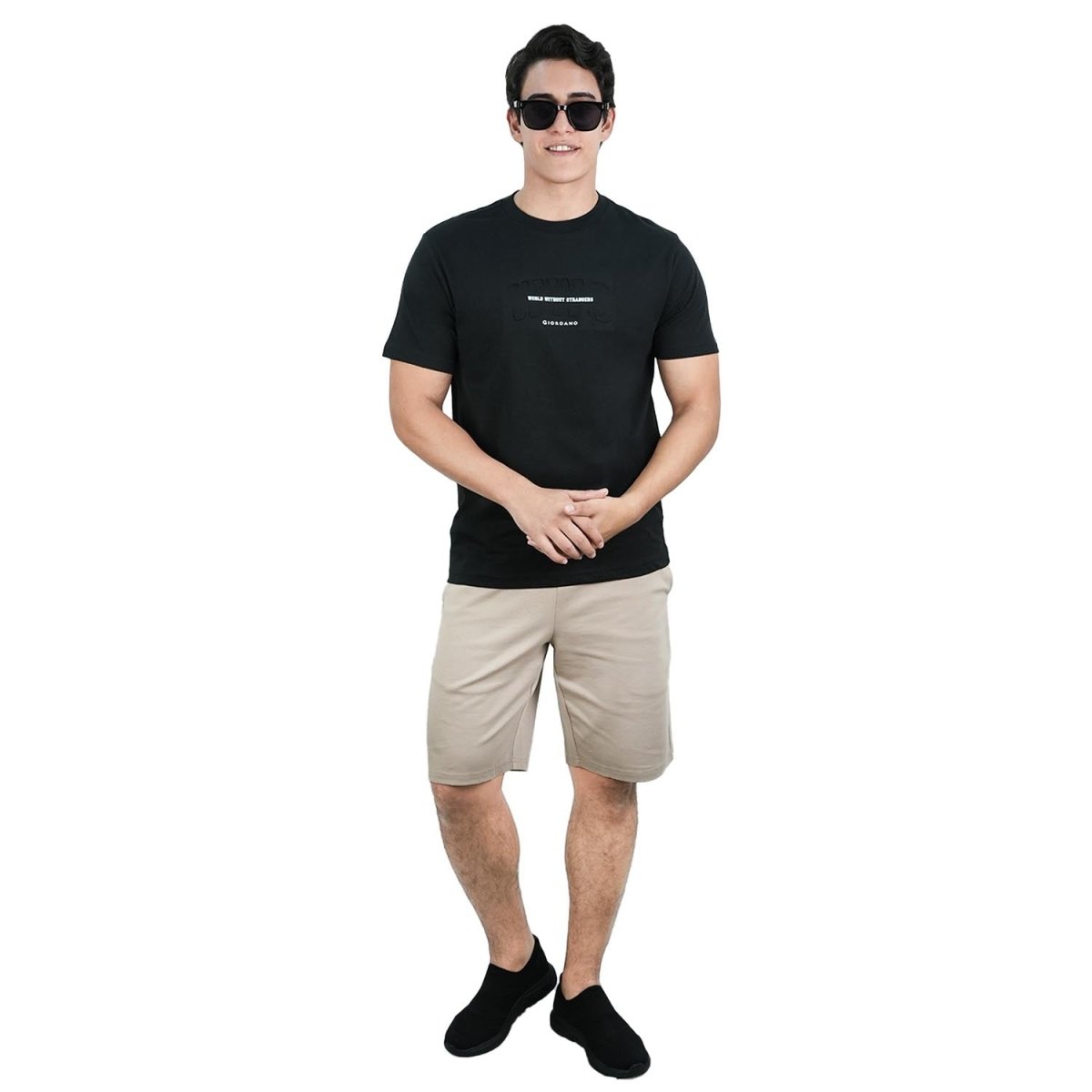 Men's Slim Fit Cotton Jersey Crew Neck Print Tee | Wws Graphic - Giordano