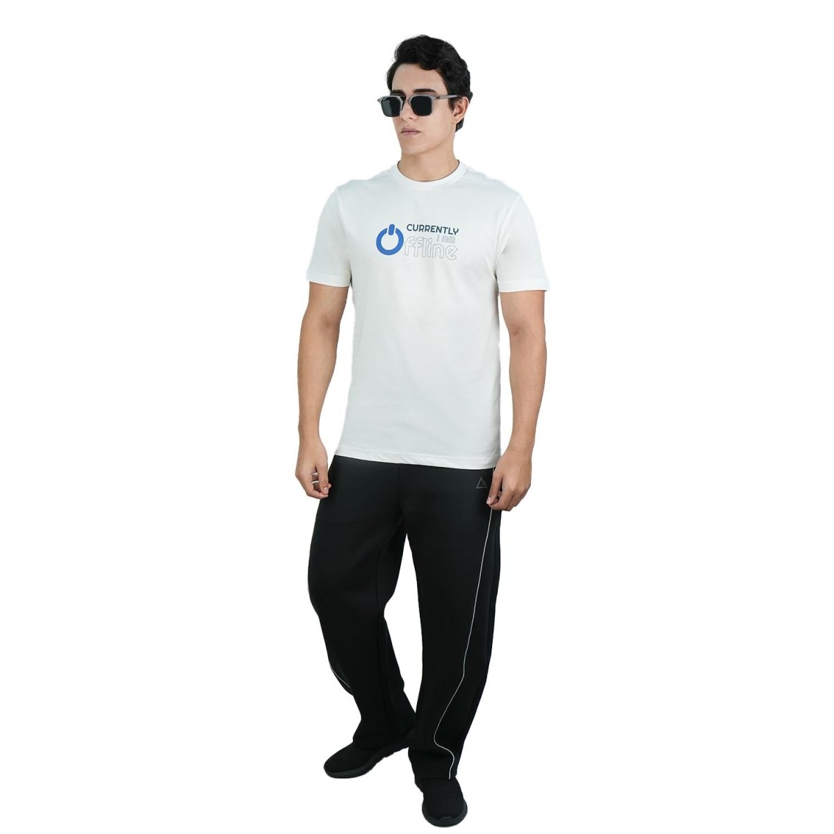 Men's Slim Fit Cotton Jersey Message Print Tee - Giordano