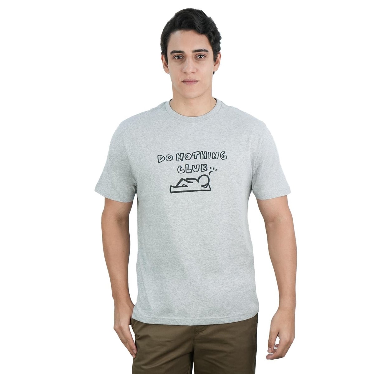 Men's Slim Fit Cotton Jersey Message Print Tee - Giordano