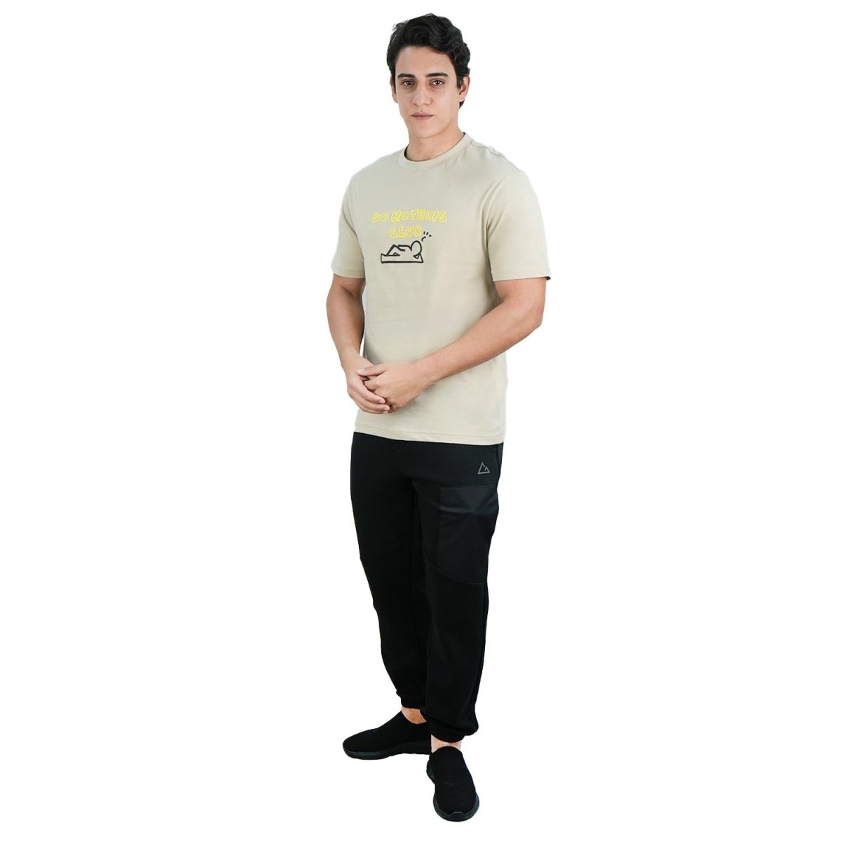Men's Slim Fit Cotton Jersey Message Print Tee - Giordano